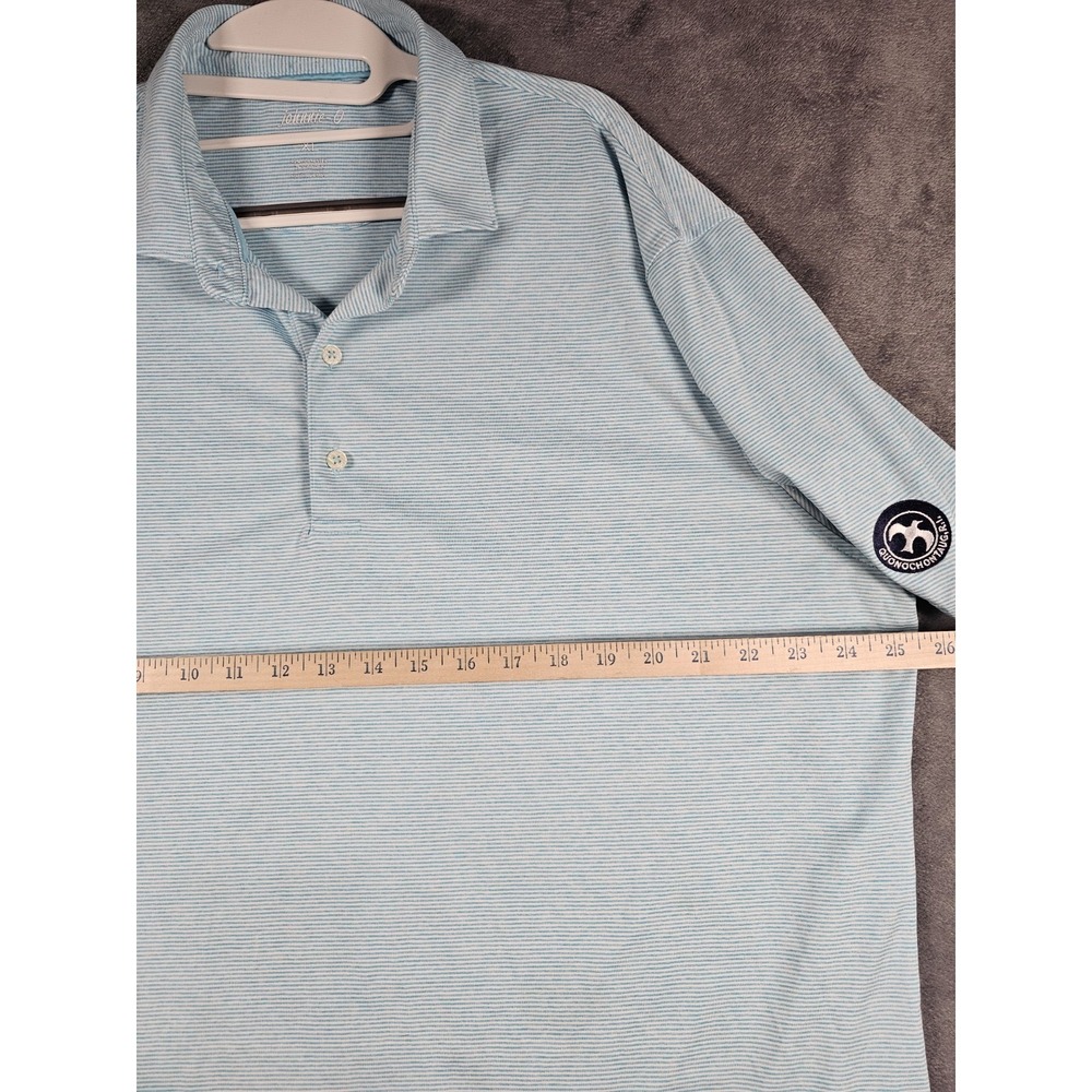 johnnie-O Lyndon Polo Mens XL Ibiza Stripe Performance Golf Shirt JMPO2010 - Picture 8 of 10